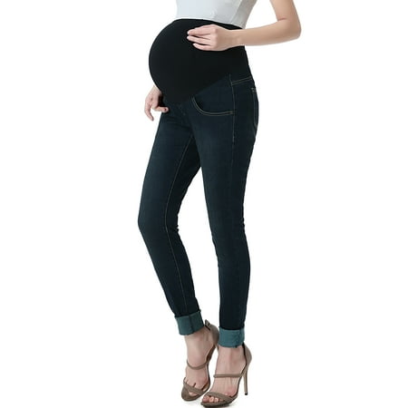 Maternity Women's Skinny Leg Denim Jeans - Rich Indigo 32