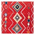thumbnail image 2 of Safavieh Farmhouse Beulah Tribal Polyester Area Rug, Red/Gold, 6'7" x 6'7" Square, 2 of 10