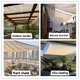 thumbnail image 5 of Apmemiss Clearance Shade Cloth Balcony Fence Privacy Screen Sun Shade Fabric Patio Shades Sail Cover Screens Mesh Panels Cover UV Protection for Outdoor Gazebo Carport Garden Pergola Cover Canopy, 5 of 9