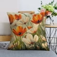 thumbnail image 5 of Flowers grass sunny daylinen throw pillowcase decoration pillowcase gifting preferred 18x18 inch cushion cover 4 sets sofa pillowcase sofa bedroom living room car, 5 of 6