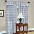 thumbnail image 2 of Panel de cortina de ventana Ergode Buffalo Check - 42x84 - Gris Ergode BCPN84GY12-VV, 2 of 2