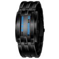 thumbnail image 1 of Reloj Electrónico Kuymtek Con Pantalla LED Luminosa Azul Acero para Hombres (negro), 1 of 8