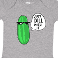 thumbnail image 4 of Inktastic Just Dill with It Chill Dill Pickle in Sunglasses Boys or Girls Baby Bodysuit, 4 of 5