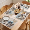 thumbnail image 5 of Blue Broccoli Placemats Set of 8, Rustic Farmhouse Floral Retro Brown Plant Non-Slip Place Mats Washable Table Mats for Kitchen Dining Table Decorations Indoor/Outdoor, 5 of 9