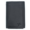 thumbnail image 3 of RFID Safe Men's Trifold Real Leather Black Wallet Thumb ID & Key Holder YKK Zip Bill Slot by Juzar Tapal Collection, 3 of 9