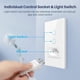 thumbnail image 4 of Voice Control Brazil Standard 1/2 Gang 1/2 Buttons Smart Wall Switch Touch-sensor, 4 of 5