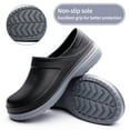 thumbnail image 4 of Cyiecw Chef Shoes for Men Oil Resistant Waterproof Safety Work Shoes Nurse Shoes Indoor and Outdoor Non-Slip Garden Work Shoes Kitchen Shoes, 4 of 7