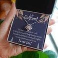 thumbnail image 2 of To My Girlfriend You are my Treasure Infinity Knot Necklace Message Card, 2 of 17