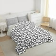 thumbnail image 3 of Manfei Boys Girls Love Heart Print 3 Pieces Queen Comforter Set,Romantic Lover Couple Ultra Soft Bedding Sets,Valentine's Day Bedding Comforter Set,Super Cozy Room Decor,Reversible, 3 of 8