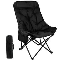 Harigal Oversized Comfort Padded Folding Camping Chair, 300 lbs Capacity
