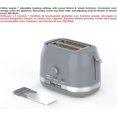 thumbnail image 4 of TEMOGU-2-Slice Toaster – 7 Adjustable Browning Levels – Removable Tray – 850W - Grey, 4 of 4