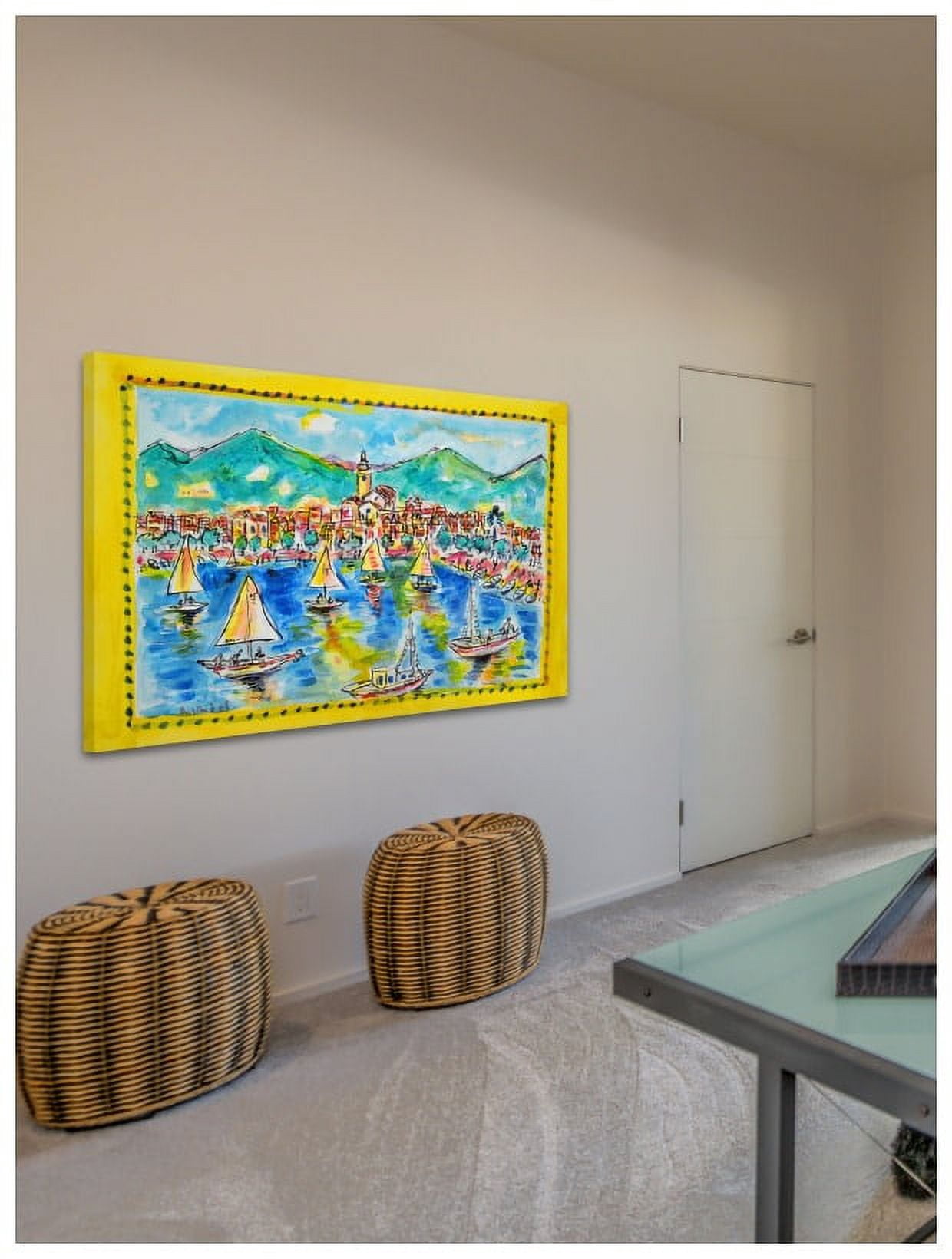 Marmont Hill "Cadaques Spain" by Wayne Ensrud Painting Print on Canvas
