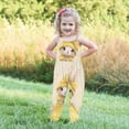 thumbnail image 4 of Toddler Baby Girl Easter Outfit Jumpsuit Spaghetti Strap Overalls Romper Bell Bottoms Pants Cute Clothes Yellow A 1-2 Years, 4 of 7