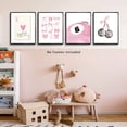 thumbnail image 2 of Pink Room Decor Aesthetic Wall Art Prints Poster, 8x10 Inch Canvas Prints Unframed Set of 4 Posters for Girls Bedroom Dorm Decor, 2 of 6