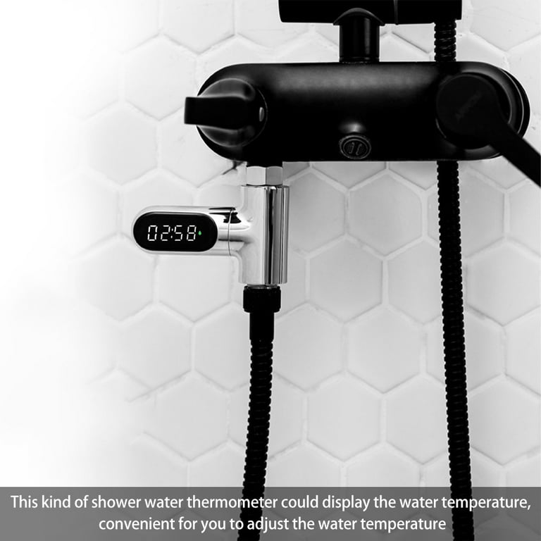 Tecboss LED Digital Shower Thermometer Battery Free Real Time Water Te -  King Arthur Plumbing