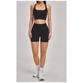 thumbnail image 2 of Top-kevin Women 2 Piece Workout Sets High Waisted Tummy Control Biker Shorts Halter Padded Tank Tops, 2 of 7