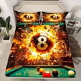 thumbnail image 2 of Castle Fairy Adults Snooker Billiards Twin Sheet Sets,Abstract Ball Game Bedding, 2 of 7