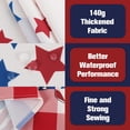 thumbnail image 6 of 4th of July Tablecloth Waterproof Patriotic Table Cloths for Memorial Day, Independence Day Indoor Outdoor Dining Room-60"*102" Oval, 6 of 6