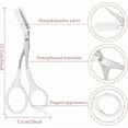 thumbnail image 2 of Precision Eyebrow Trimming Scissors with Comb for Men & Women, Non-Slip Grip, Grooming Tool for Hair Removal (Black, Pink, Blue), 2 of 5