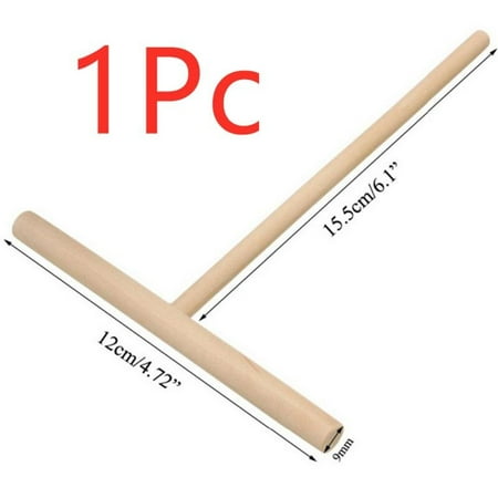 

1pcs Wooden Rake Round Batter Pancake Crepe Spreader Kitchen DIY Tools Stick Home Kitchen Tool DIY R