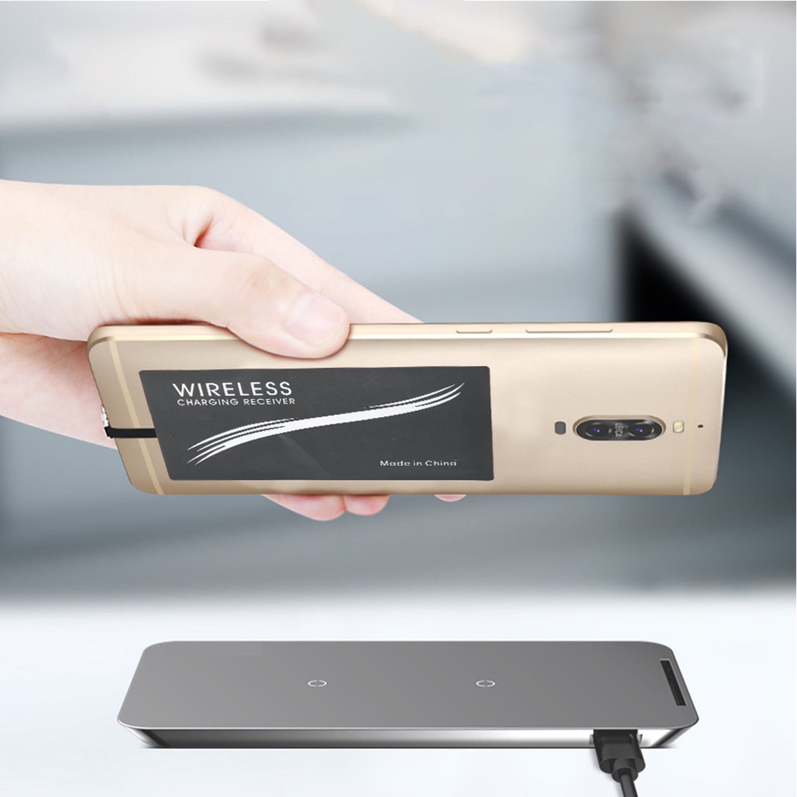 Reliable To Use Easy To Use Small Size Design Wireless Charger Adapter, Wireless Charger Receiver, For Mobile Phones