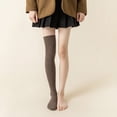 thumbnail image 4 of KuKuZhu Winter Womens Thigh High Socks Cotton Striped Over The Knee Socks Knit Warm Tall Performance Pantyhose 60CM EU 35-41 US 5-8, 4 of 6