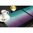 thumbnail image 5 of Indoor Placemats for Dining/Round/Kitchen Table, Ombre Textured Turquoise Purple, Table Mats Set of 4 Washable Non-Slip Heat Resistant Table Placemats, Lavender Teal, Suitable for Kids/Woman/Man, 5 of 6