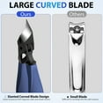 thumbnail image 3 of Nail Clippers for Thick Nails Slanted Toenail Clippers Wide Jaw Nail Cutter Heavy Duty Nail Clipper Sharp Curved Toe Nail Clippers for Seniors Men and Women(Flat & Slanted), 3 of 7