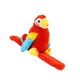 thumbnail image 2 of Juguete de peluche de loro Hugo pulsera de bofetada rojo, 2 of 10