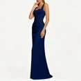 thumbnail image 6 of Iyufng Evening Gown for Women Spaghetti Straps Pleated Bodycon Maxi Dresses, 6 of 9