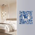 thumbnail image 5 of Dailycode Light Switch Plate Covers 3 Gang Wall Plate Plastics Outlet Covers for Kitchen Home Office Decor Blue Porcelain Style Floral, 5 of 8