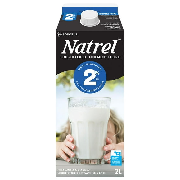 Lait finement filtré 2 % Natrel 2 L