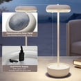 thumbnail image 5 of GRANDPATIO Outdoor Solar Steel Table Lamp with USB Port and Multi-Mode Lighting, White, 5 of 6