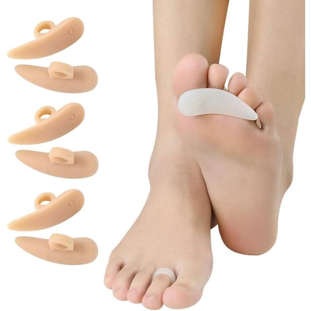 Almohadilla para dedos en martillo dispositivo ortopédico 6 piezas gel beige