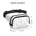 thumbnail image 4 of Kdxio Rabbit Eating Crossbody Double Layer Waist Bag Belt Bag for Unisex Fanny Pack Fashion Waist Packs for Hiking Running Shopping Traveling, 4 of 9