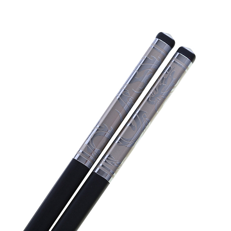 Fiberglass DishwasherSafe Chopsticks, Premium Chinese Dragon