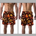 thumbnail image 3 of luoweisi Men's Beach Shorts Quick Dry Swim Trunks with Mesh Lining Acorns S, 3 of 5