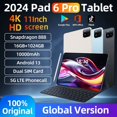 thumbnail image 2 of Tableta Pad 6S Pro de 11 pulgadas, versión global original, Android 13, 16 GB + 1 T, 10 000 mAh, 5G, doble SIM, llamadas telefónicas, WiFi, GPS, 2024, 2 of 5