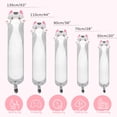 thumbnail image 3 of Almohada corporal Mewaii Long Cat Plush Kids Grey Cat 70 cm, 3 of 8