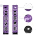 thumbnail image 6 of 2026 Graduation Banners Decorations, Graduation Banner Graduation Party Supplies Class of 2026, Hanging Congratulations/Congrats Grad Banner for Door and Porch, Party Decor - Purple, 6 of 14
