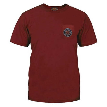 - Harley-Davidson Men's Screaming Tires Chest Pocket Crew T-Shirt, Red 5L38-HF4P, Harley Davidson