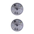 thumbnail image 2 of maskred Compact Wall Clock with Powerful Suction Cup Water Resistant for Bathroom Kitchen White 75 x 35mm 2Set, 2 of 6