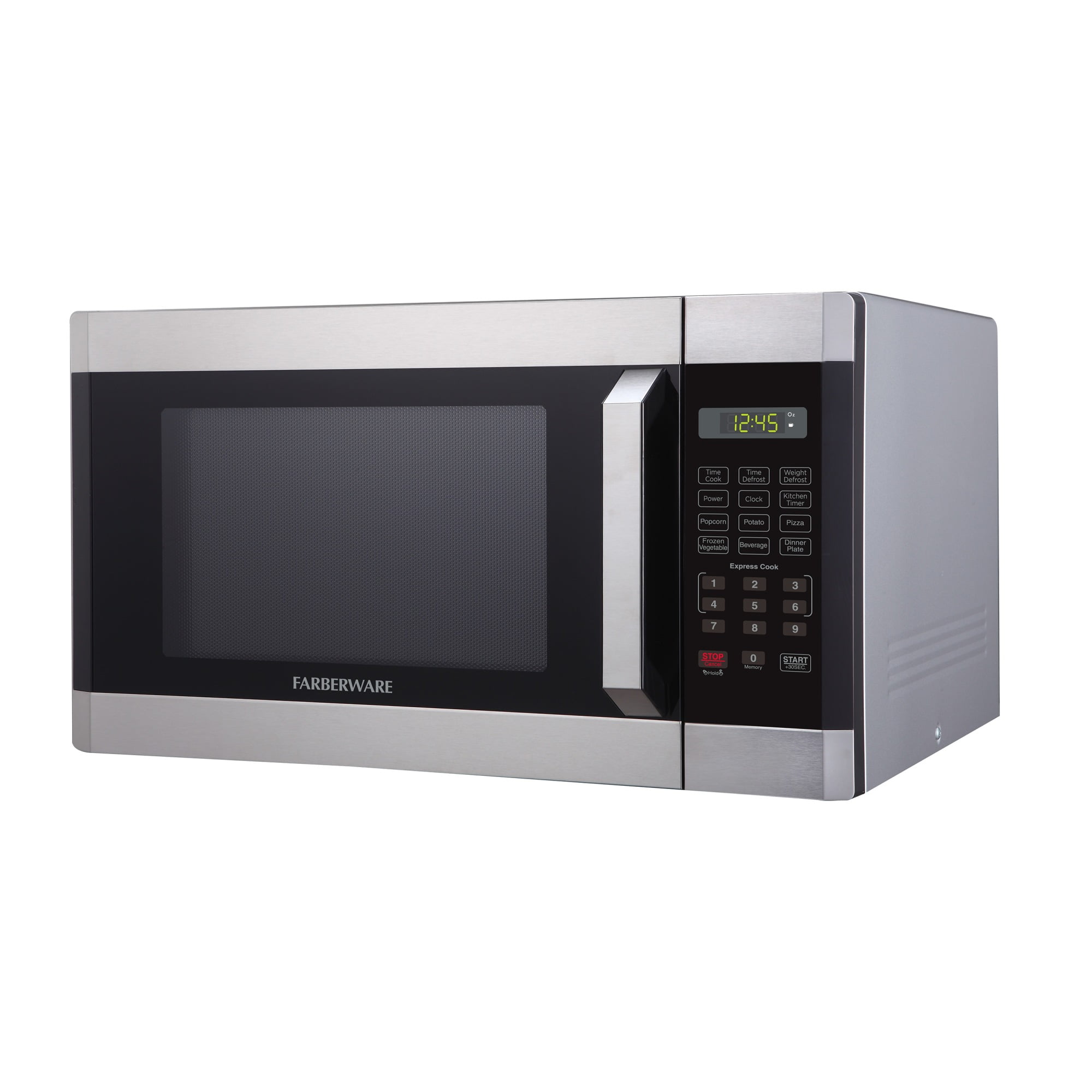 『HAMI VEN BLACK×SILVER』 Farberware 0.7 Cu Ft, Black, Countertop Microwave Oven with