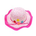 thumbnail image 3 of Sombrero para niños, primavera, verano, para exteriores, parasol, protector solar, sombrero de paja transpirable, lindo y dulce sombrero para el sol para niña, sombrero fresco para bebé, 3 of 5