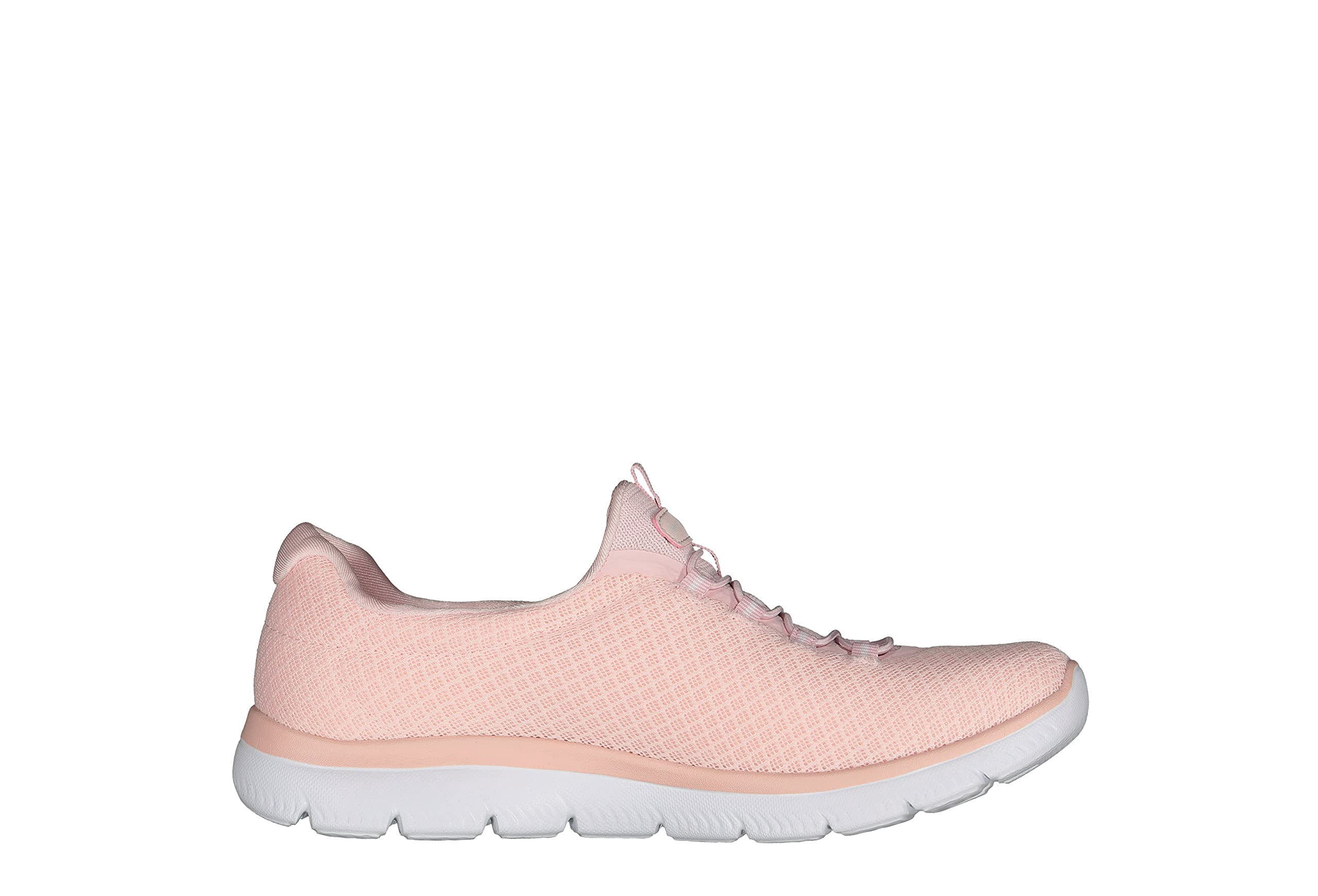 Skechers Slip on Sneakers for Women Sport Summits Mesh Bungee Closure Athletic Shoes Knit Upper Memory Foam Cushioning Flexible Lightweight Support