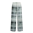 thumbnail image 5 of GrmtClth Mens Pajama Pants Lightweight Soft Plaid Sleep Pants Cotton Blend Pj Bottoms with Pocket and Drawstring Gray XXL, 5 of 5