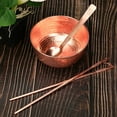 thumbnail image 5 of Pure Copper Bowl,  Solid Handmade Copper Tableware,Thick Copper Bowl, 5 of 8