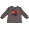thumbnail image 3 of Inktastic Ladder Truck Future Firefighter Boys or Girls Long Sleeve Toddler T-Shirt, 3 of 5