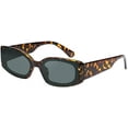 thumbnail image 1 of FEISEDY Creative Rectangle Sunglasses Women Fashion Thick Frame UV400 Protection B2462, 1 of 6
