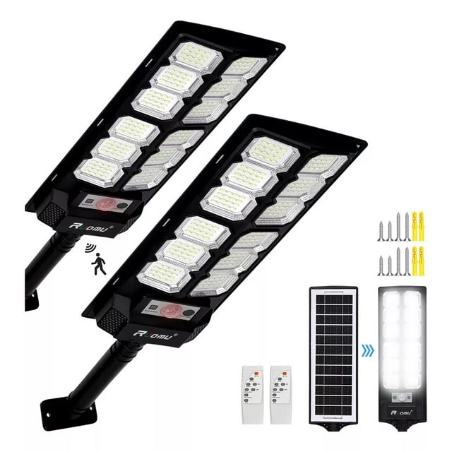 Lámparas Luz Solar Exterior Jardín Luminaria Led Solar 2pack